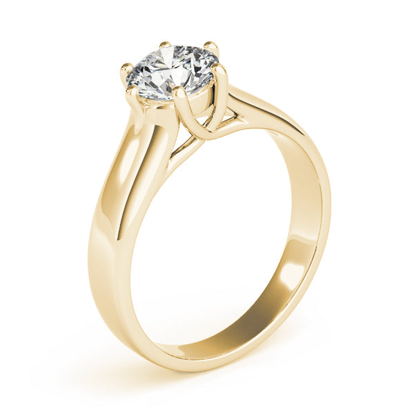IGI Lab-Grown Round Cut Diamond Solitaire Engagement Ring Gift for Her.
