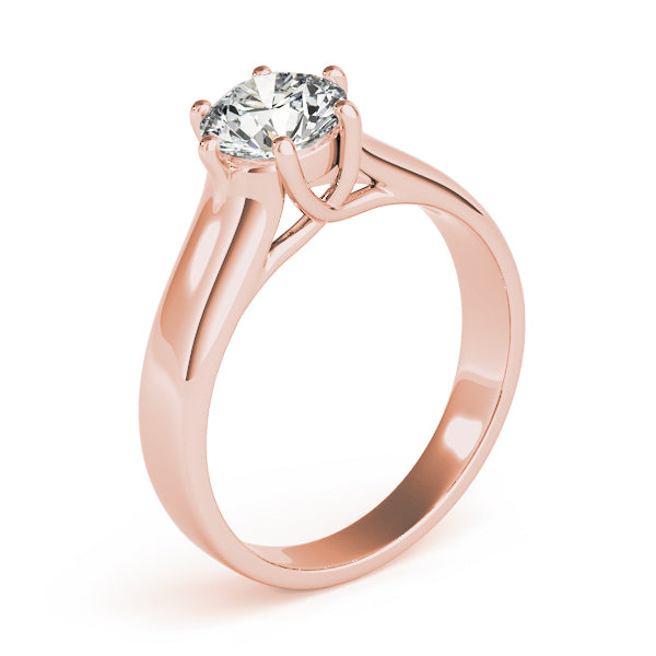 IGI Lab-Grown Round Cut Diamond Solitaire Engagement Ring Gift for Her.