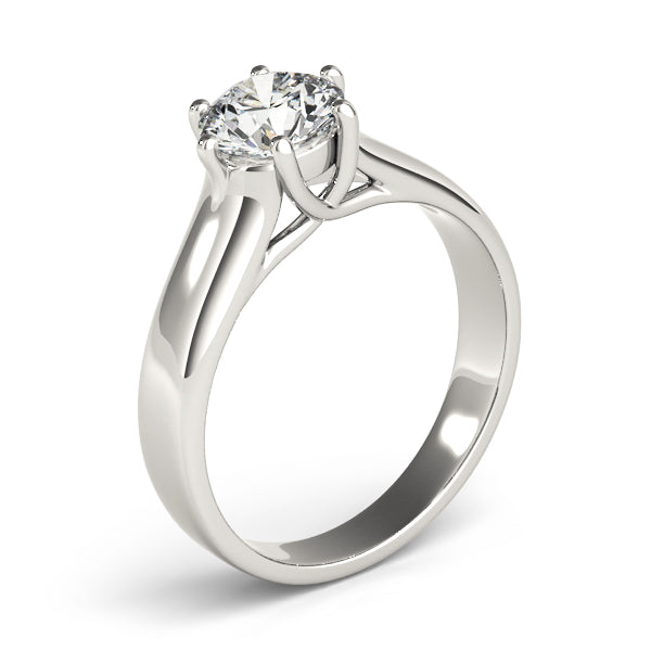 IGI Lab-Grown Round Cut Diamond Solitaire Engagement Ring Gift for Her.