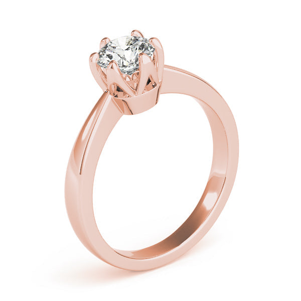 IGI Lab-Grown Round Cut Diamond Solitaire 6-Prong Engagement Ring Gift for Her.