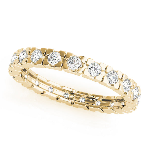 0.50-3.00ct Lab-Grown D/VVS Round Cut Diamond Box Set Full Eternity Wedding Ring.