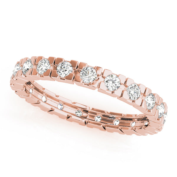 0.50-3.00ct Lab-Grown D/VVS Round Cut Diamond Box Set Full Eternity Wedding Ring.