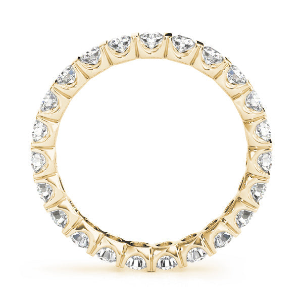 0.75-3.00ct Lab-Grown Round Cut D/VVS Diamond Bar Set Full Eternity Wedding Ring.