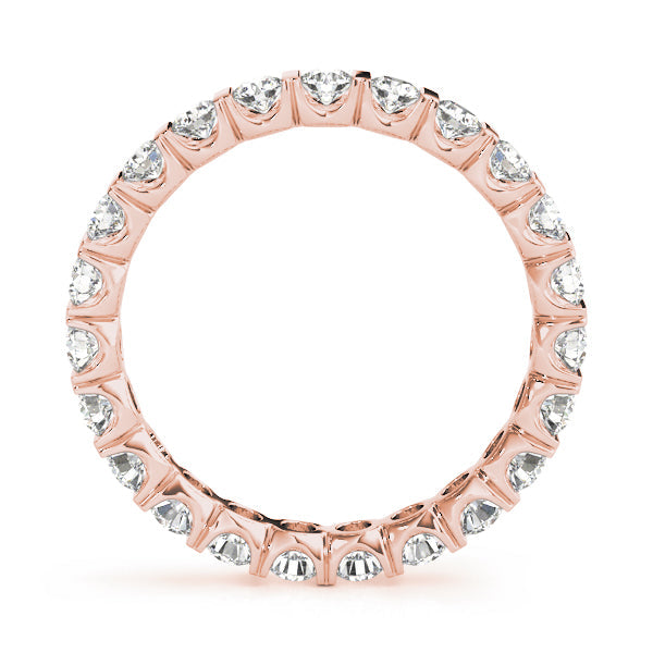 0.75-3.00ct Lab-Grown Round Cut D/VVS Diamond Bar Set Full Eternity Wedding Ring.