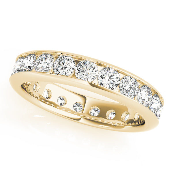 0.50-3.00ct Lab-Grown D/ VVS Round Cut Diamond Full Eternity Wedding Band.