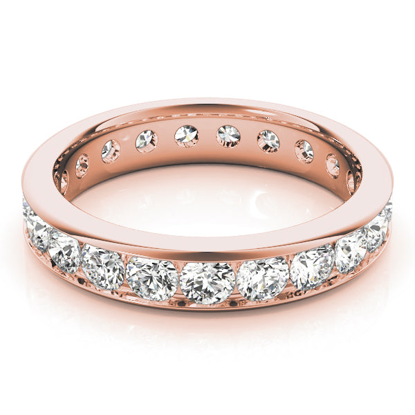 0.50-3.00ct Lab-Grown D/ VVS Round Cut Diamond Full Eternity Wedding Band.