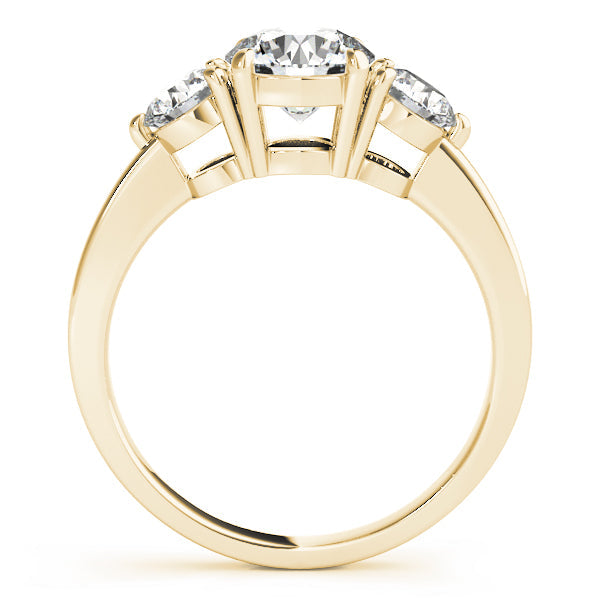 Lab-Grown Three-Stone Round Cut Diamond Engagement Ring Available in 0.50-2.00Ct