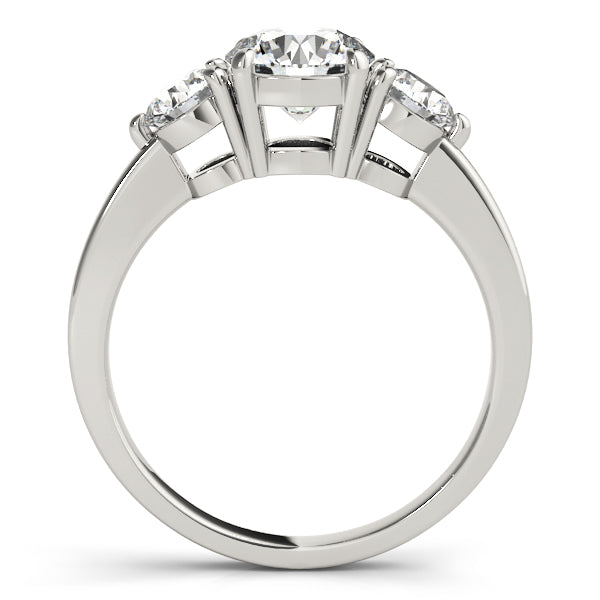 Lab-Grown Three-Stone Round Cut Diamond Engagement Ring Available in 0.50-2.00Ct