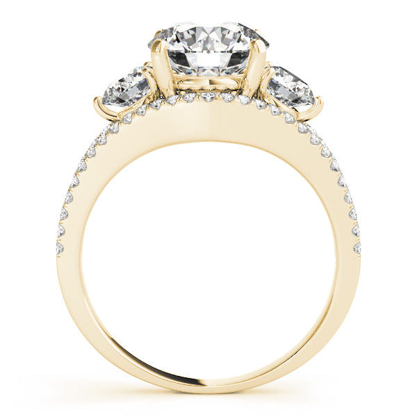 Lab Grown 3 Stone Diamonds Prong Setting Engagement
