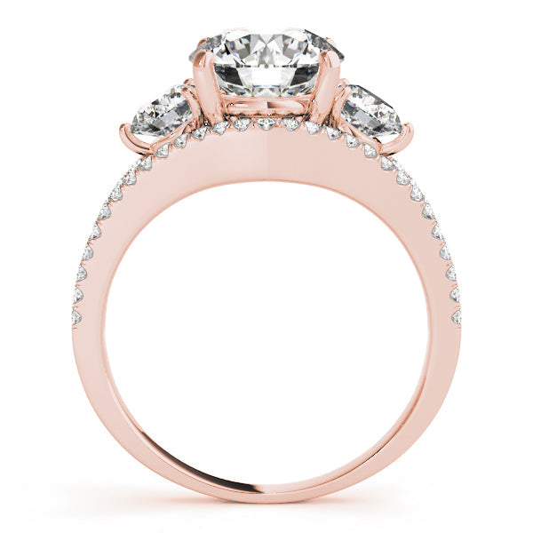 Lab Grown 3 Stone Diamonds Prong Setting Engagement