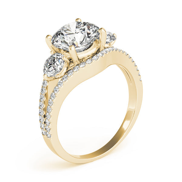 Lab Grown 3 Stone Diamonds Prong Setting Engagement