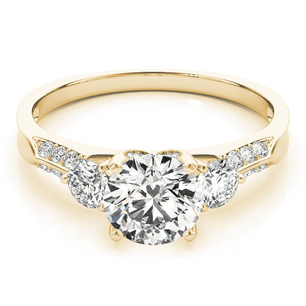 Lab-Grown Three Stone Diamond Engagement Ring