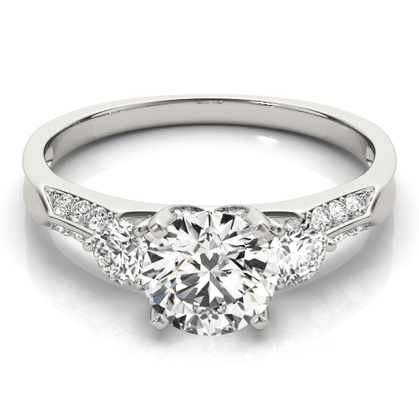 Lab-Grown Three Stone Diamond Engagement Ring