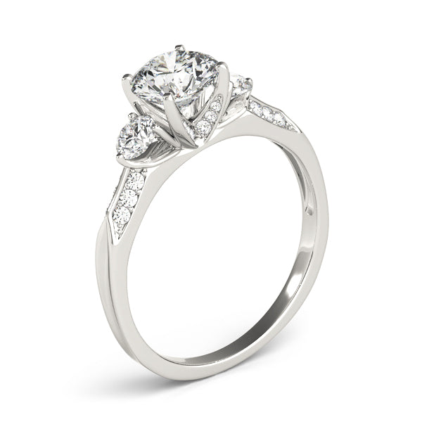 Lab-Grown Three Stone Diamond Engagement Ring