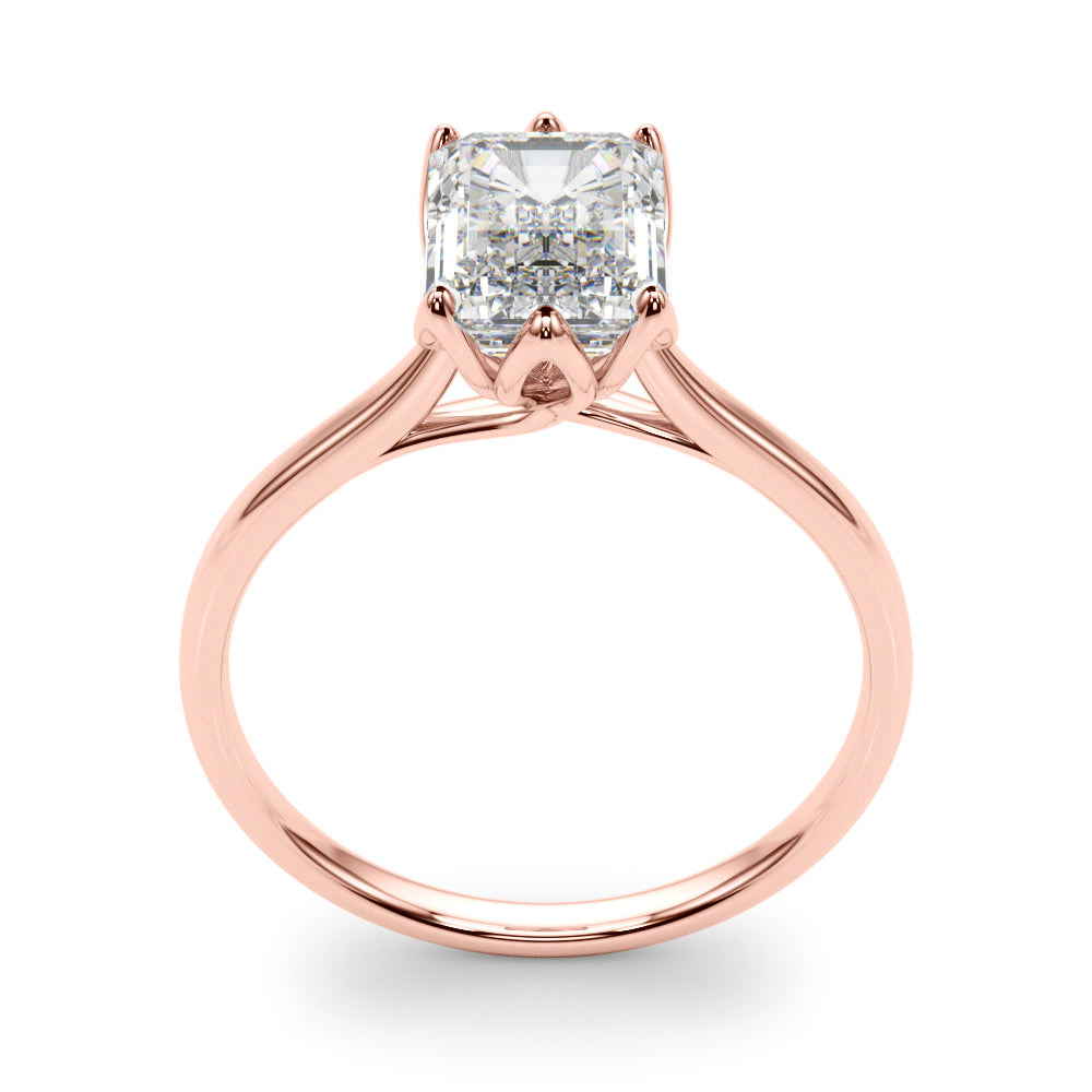 IGI Lab-Grown D-VVS Emerald Cut Diamond 6-Prong Solitaire Engagement Ring Gift For Her.