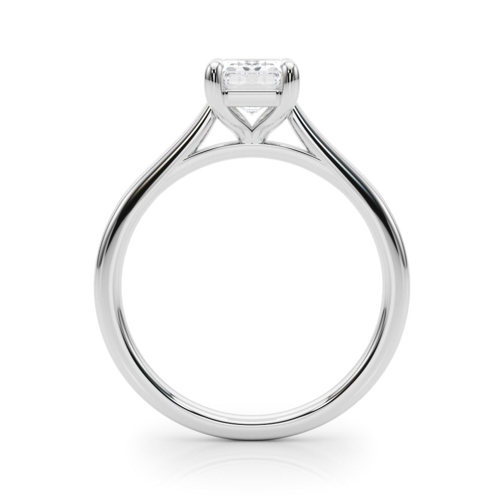 IGI Lab-Grown D-VVS Emerald Cut Diamond 4-Prong Solitaire Engagement Ring Gift For Her.