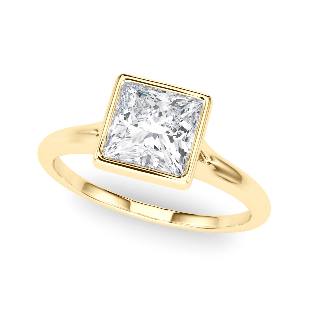 IGI Lab-Grown Princess-Cut Diamond D-VVS Solitaire Engagement Ring Gift For Her.