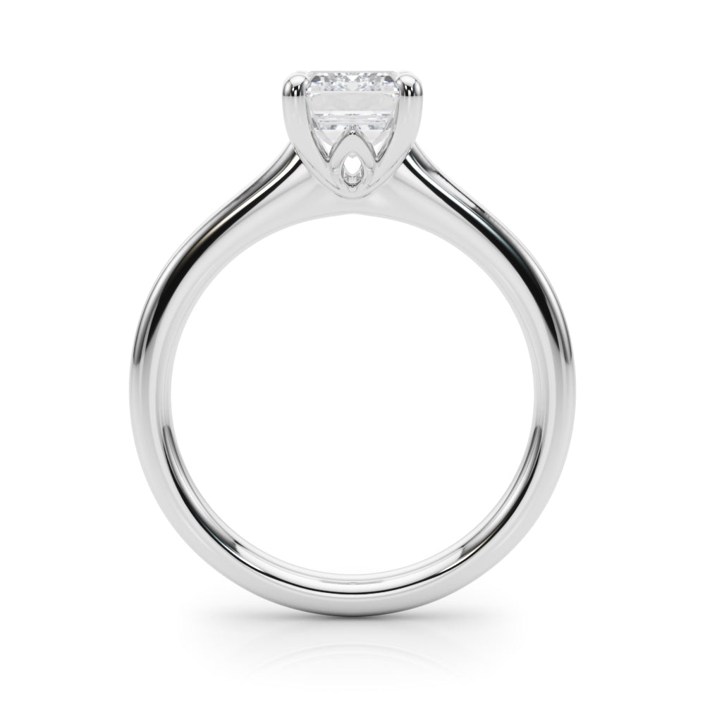 IGI Lab-Grown D-VVS Emerald Cut Diamond 4-prong Solitaire Engagement Ring Gift For Her.