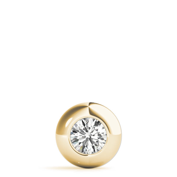 Natural Round Shape Bezel Set Pendant Ð Minimalist Elegance