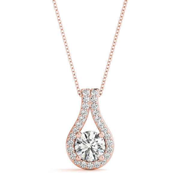 Natural Round 4 Prong Solitaire Pendant Ð Classic Elegance