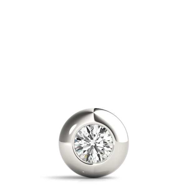 Natural Round Shape Bezel Set Pendant Ð Minimalist Elegance