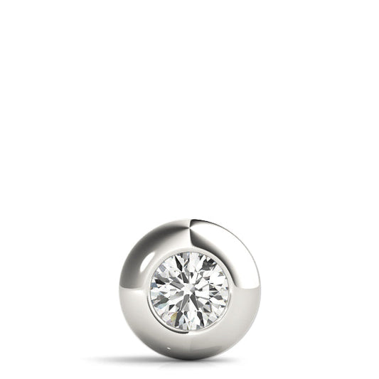 Natural Round Shape Bezel Set Pendant Ð Minimalist Elegance