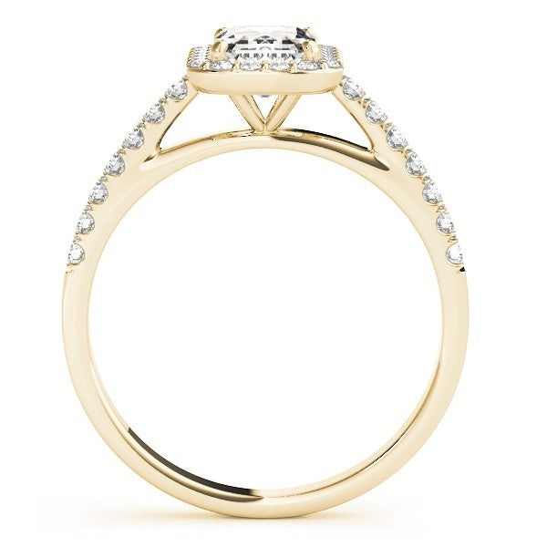 2.00Ct DE/VS Lab Grown Emarald Diamond Halo Engagement Ring Platinum