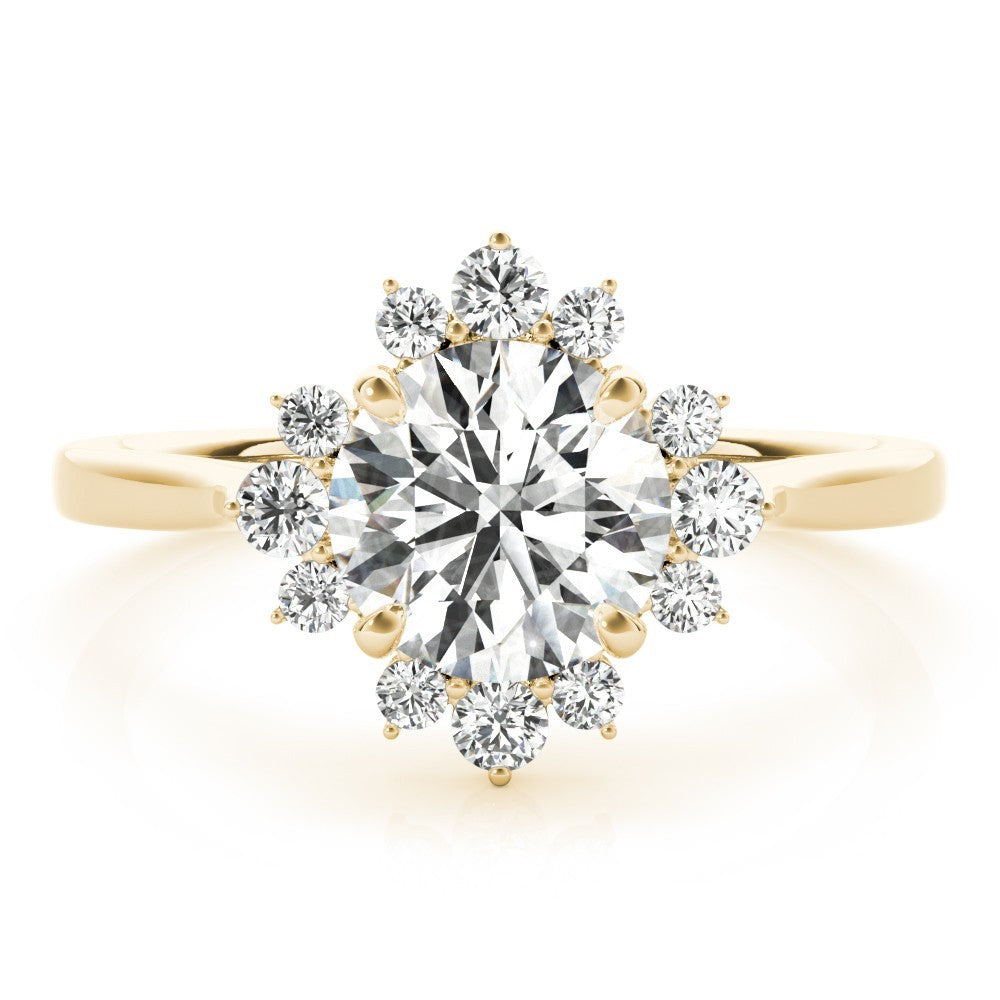 2.00 CT  Lab-Grown Diamond Halo Engagement Ring in Platinum UK Hallmarked