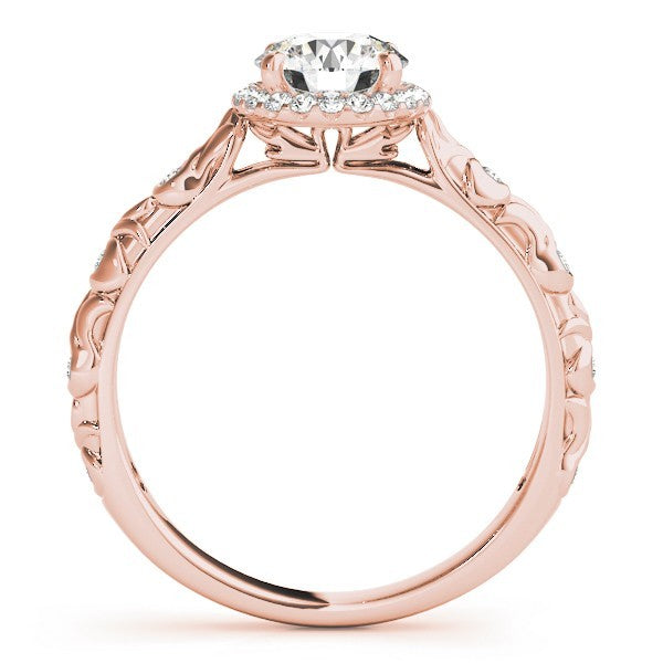 2.00Ct Round Lab Grown Diamond Halo Engagement Ring In Platinum