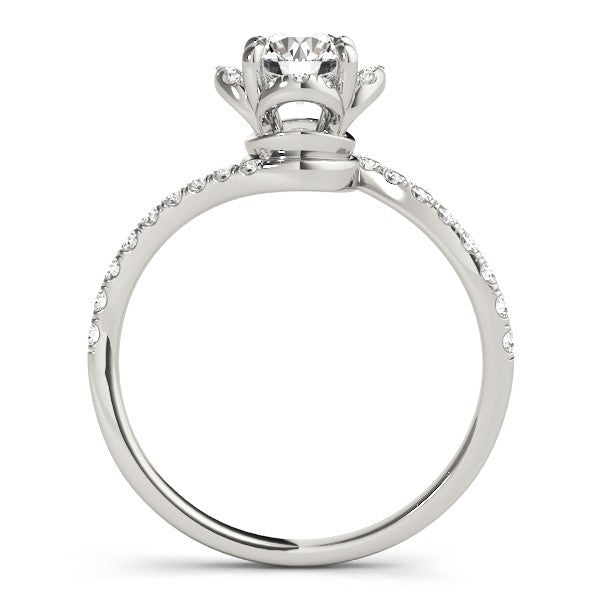 2.00Ct DE/VS Lab Grown Round Diamond Halo Engagement Ring 18K White Gold
