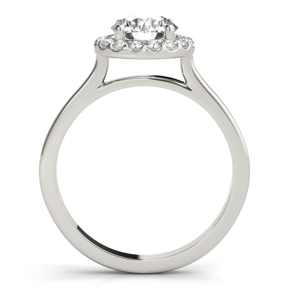 Lab-Grown Diamond Halo Engagement Ring in Platinum 2.00 Ct DE/VS