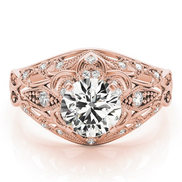 2.00Ct DE/VS Lab Grown Round Diamond Halo Engagement Ring 18K Yellow Gold