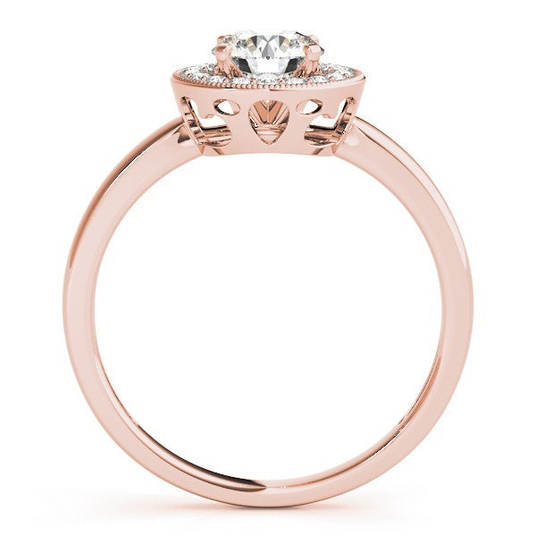 2.00 Carat DE/VS Lab Grown Round Diamond Halo Engagement Ring 18K White Gold