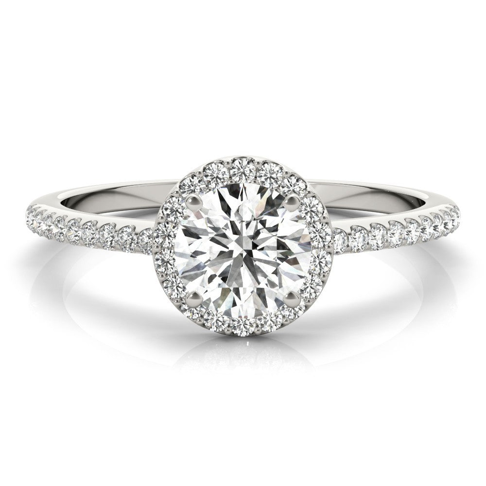 Lab-Grown Diamond 2.00 CT DE/VS Halo Engagement Ring in Platinum