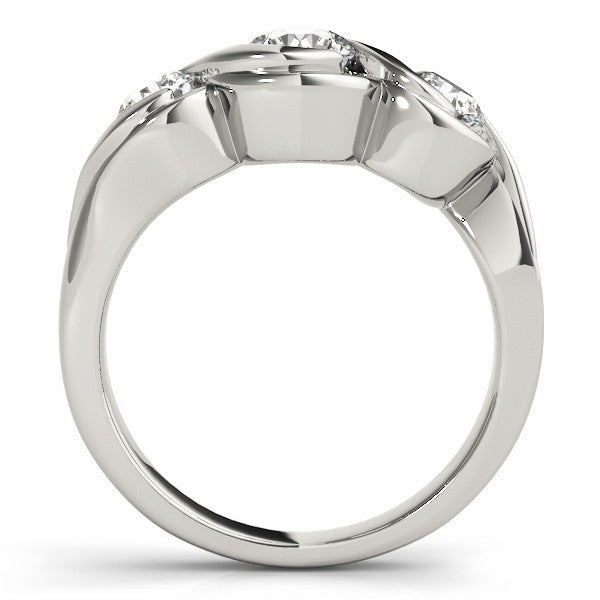 DE/VS 2.00Ct Lab Grown Round Diamond 3 Stone Engagement Ring Platinum