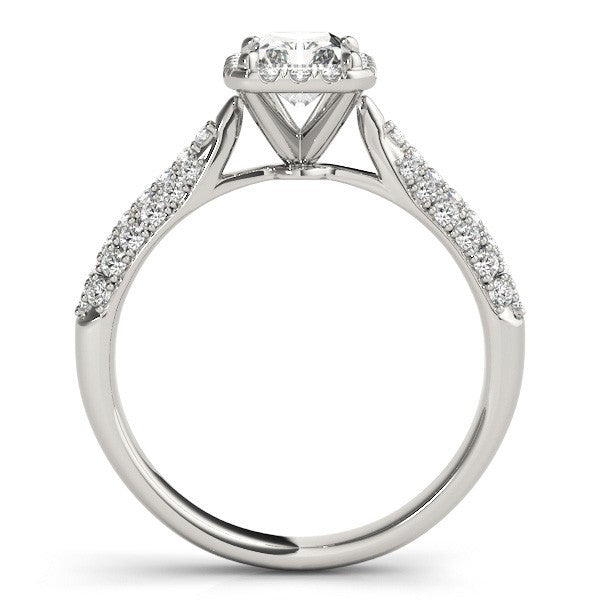 2.00Ct DE/VS Lab Grown Emarald Diamond Halo Engagement Ring Platinum