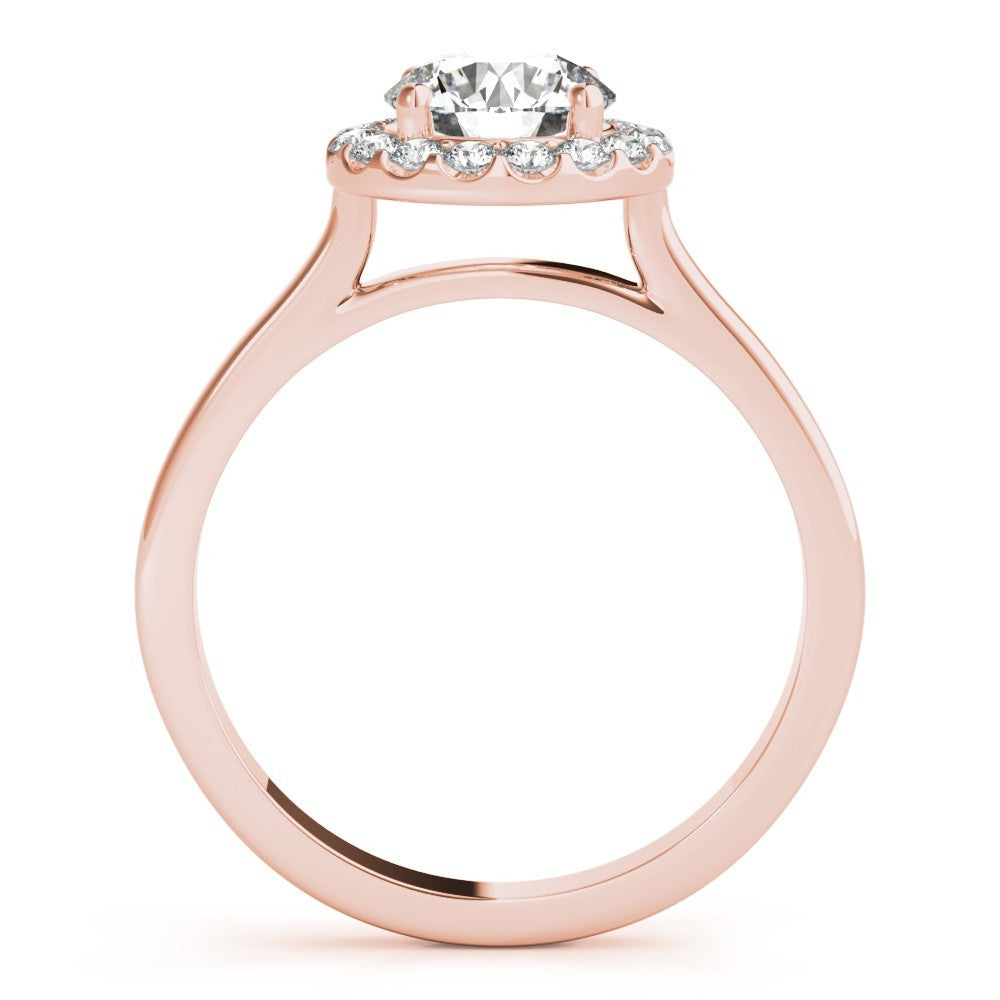 Lab-Grown Diamond Halo Engagement Ring in Platinum 2.00 Ct DE/VS