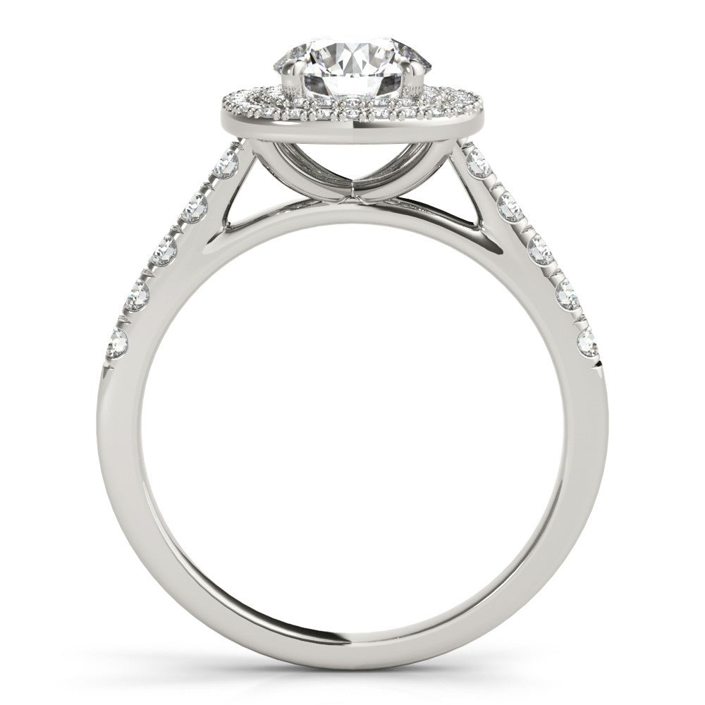 2.00 Ct DE/VS Lab-Grown Diamond Halo Engagement Ring in Platinum Ð UK Hallmarked
