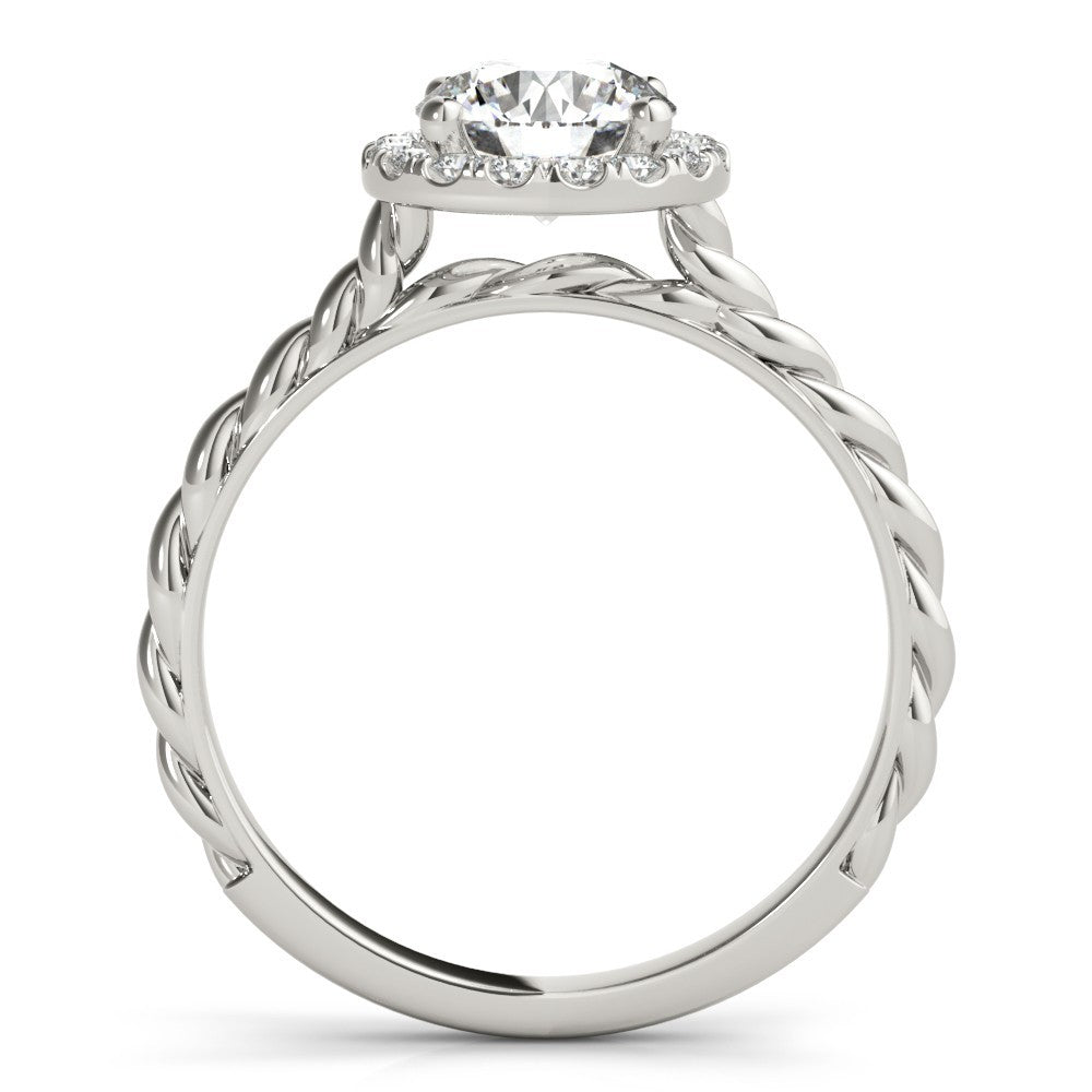 Lab-Grown Diamond 2.00 CT Halo Engagement Ring in Platinum UK Hallmarked