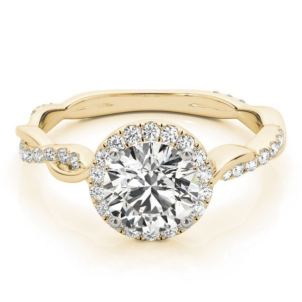 Lab-Grown Diamond 2.00 CT DE/VS Halo Engagement Ring in Platinum.