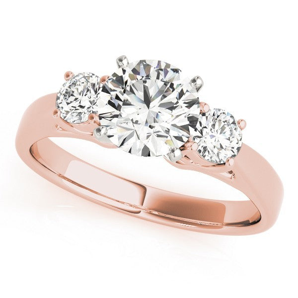 Classic Round Diamond 3 Stone Engagement Ring Platinum Lab Grown 2.00Ct DE/VS