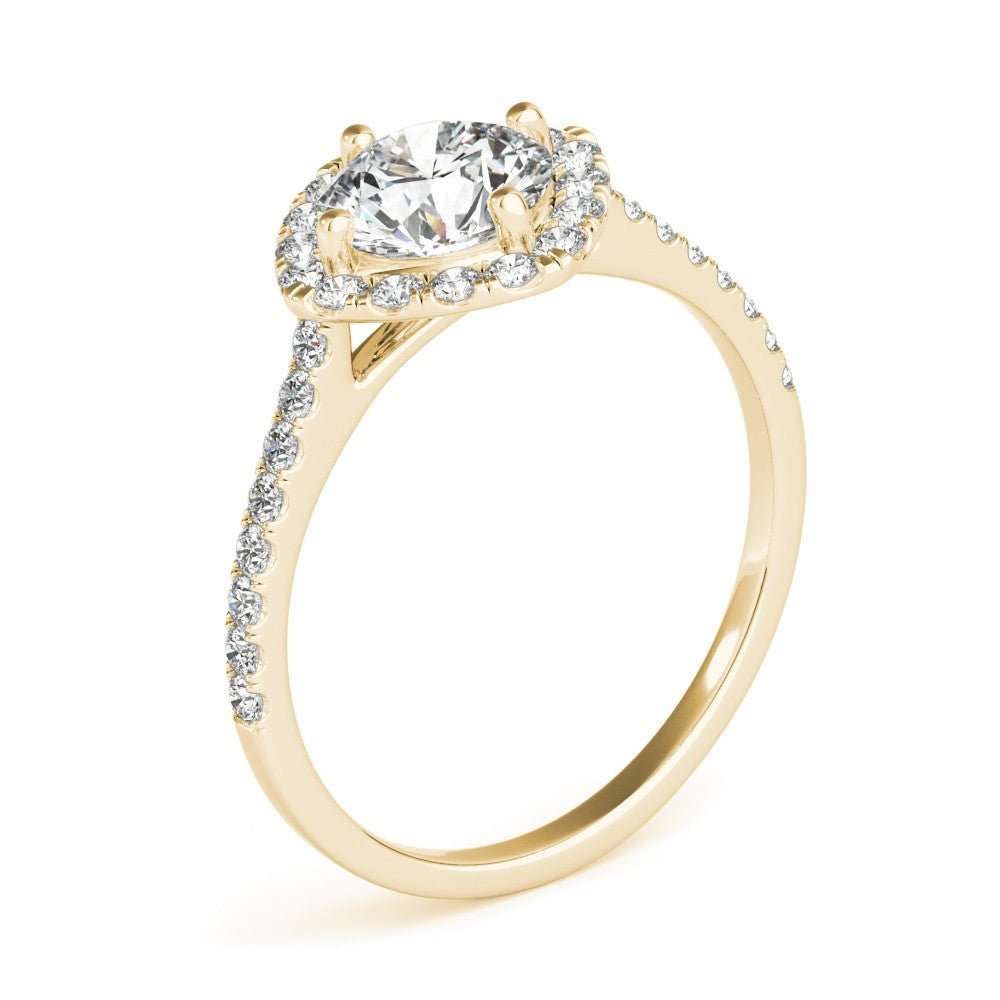 2.00 Ct DE/VS Lab-Grown Diamond Halo Engagement Ring in Platinum