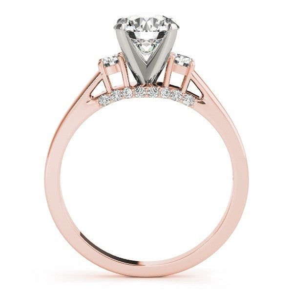 Round Cut Lab Grown Diamond Trilogy Engagement Ring Platinum DE/VS 2.00Ct