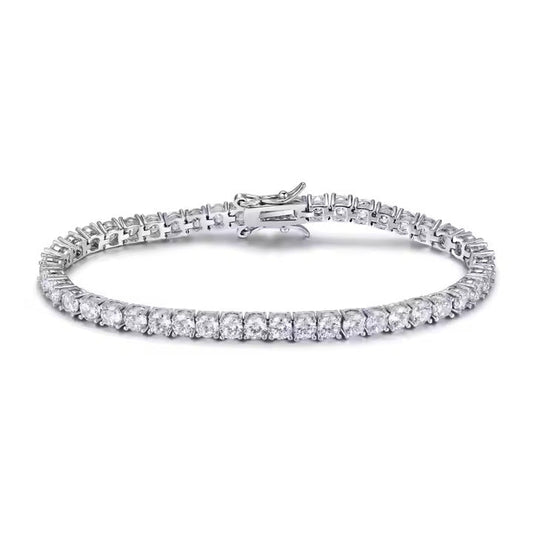 2.25 Ct Natural Round Diamond women's Tennis Bracelet 9k White Gold