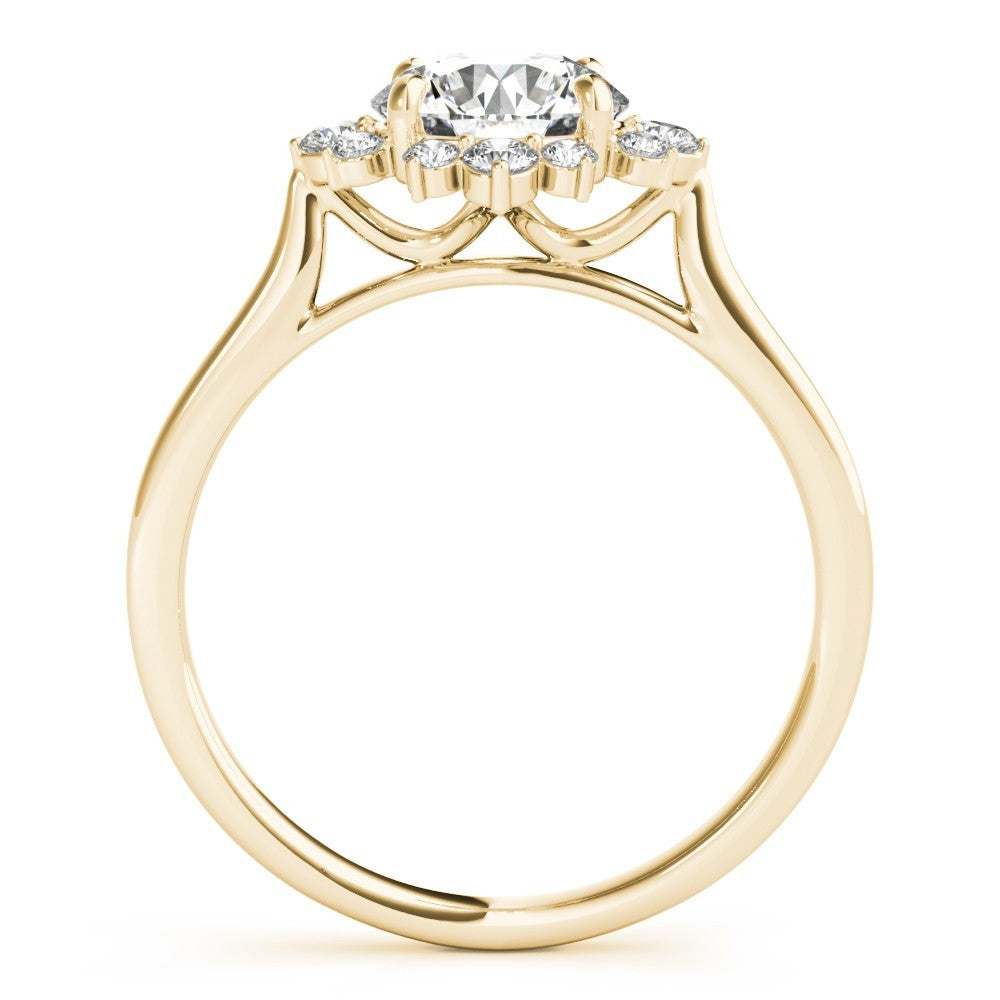 2.00 CT  Lab-Grown Diamond Halo Engagement Ring in Platinum UK Hallmarked