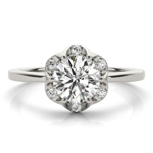 Lab-Grown Diamond 2.00 CT DE/VS Halo Engagement Ring in Platinum