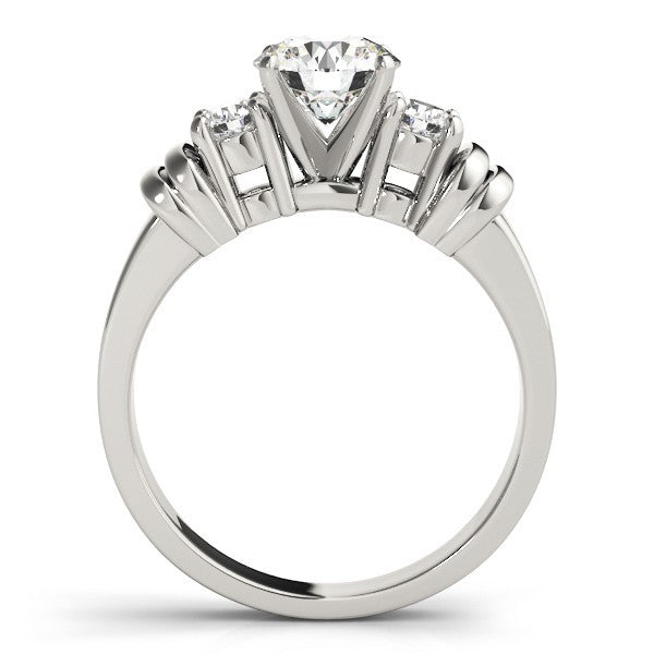 2.00Ct Lab Grown Round Diamond 3 Stone Engagement Ring