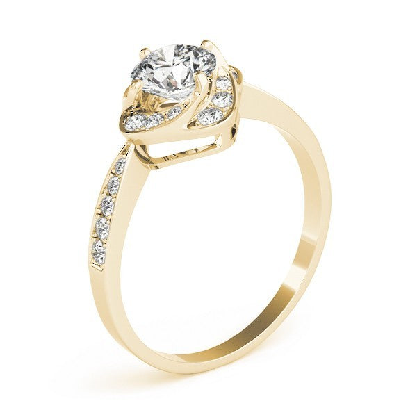 2.00 Ct Lab-Grown Diamond Halo Engagement Ring in 18K White Gold