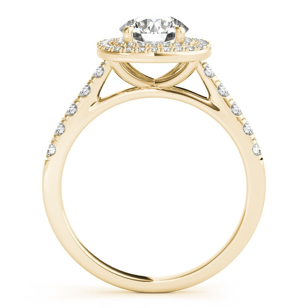 2.00 Ct DE/VS Lab-Grown Diamond Halo Engagement Ring in Platinum Ð UK Hallmarked