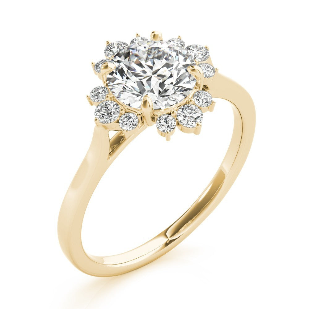 2.00 CT  Lab-Grown Diamond Halo Engagement Ring in Platinum UK Hallmarked